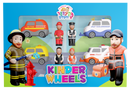 Kinder Wheels By Kindervelt Motorcade Set (8 pce Set)..