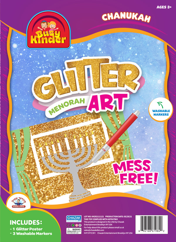 Chanukah Glitter Art....
