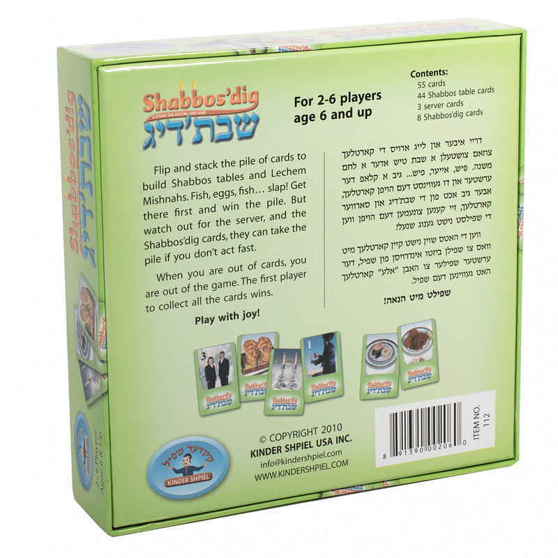Shabbos'dig Card Game