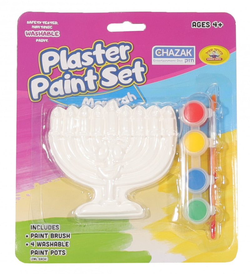 Plaster Paint Set Menorah